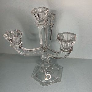 Crystal candle holder